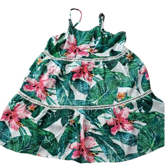 2 For $5 Sale GB Girls Green And Pink Floral Sundress  Size Small - Picture 10 of 10